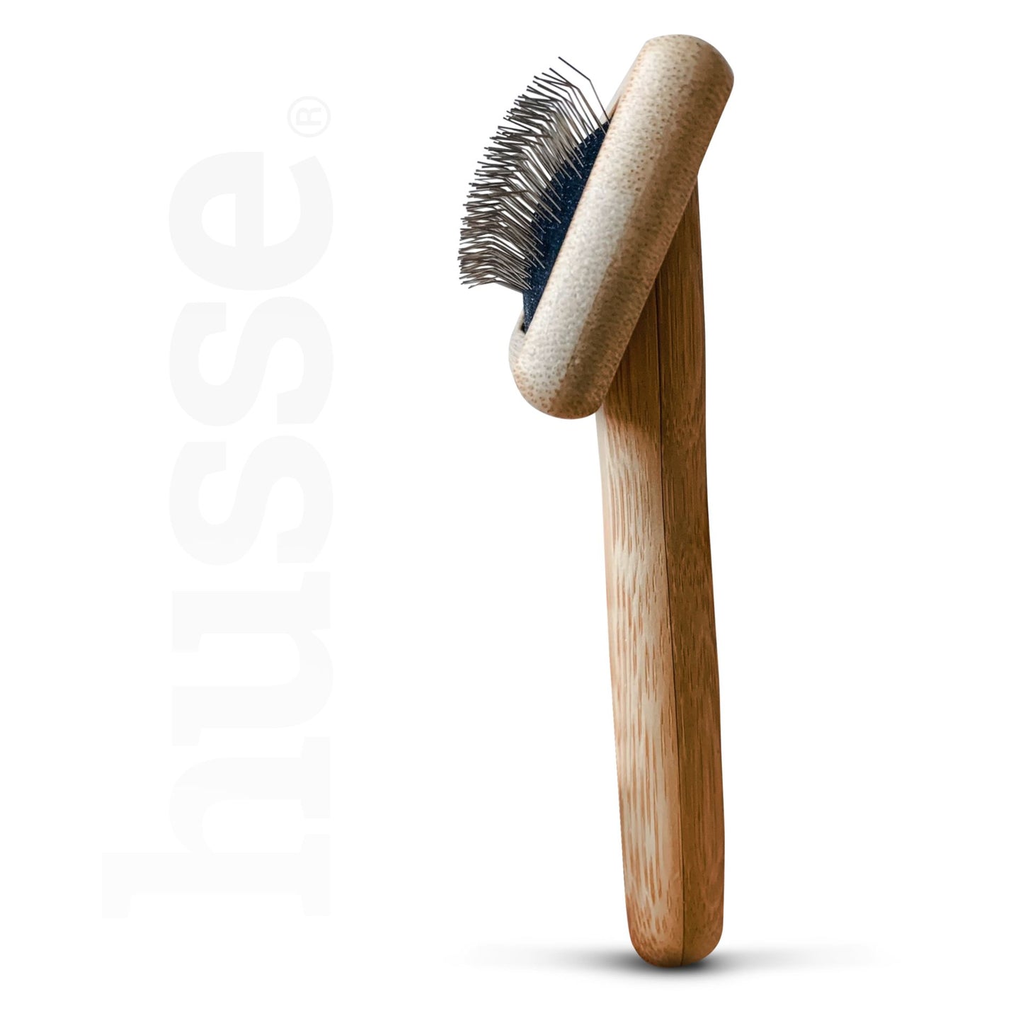 Karda | Slicker grooming brush with bamboo handle