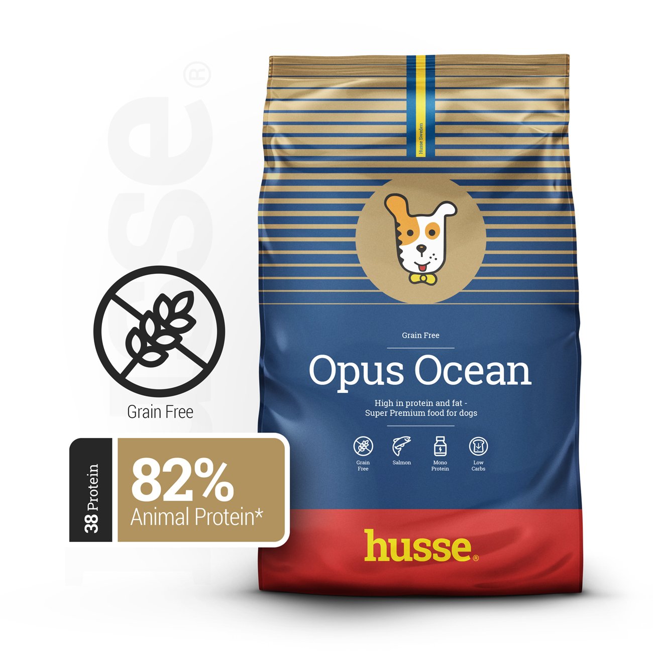 Opus Ocean | 単一動物性タンパク質源を使用した穀物不使用のドライフード(無料サンプル - 1 名につき 1 パック)