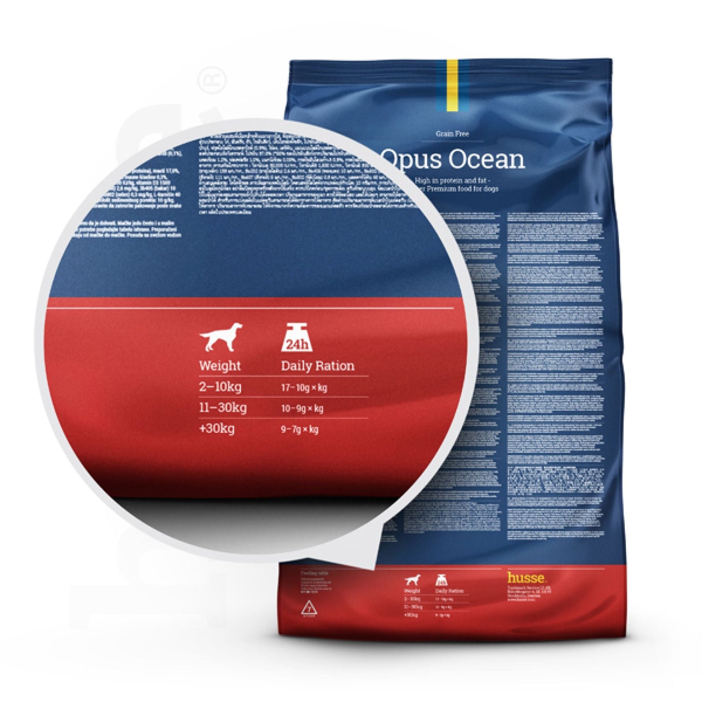 Opus Ocean | 単一動物性タンパク質源を使用した穀物不使用のドライフード(無料サンプル - 1 名につき 1 パック)