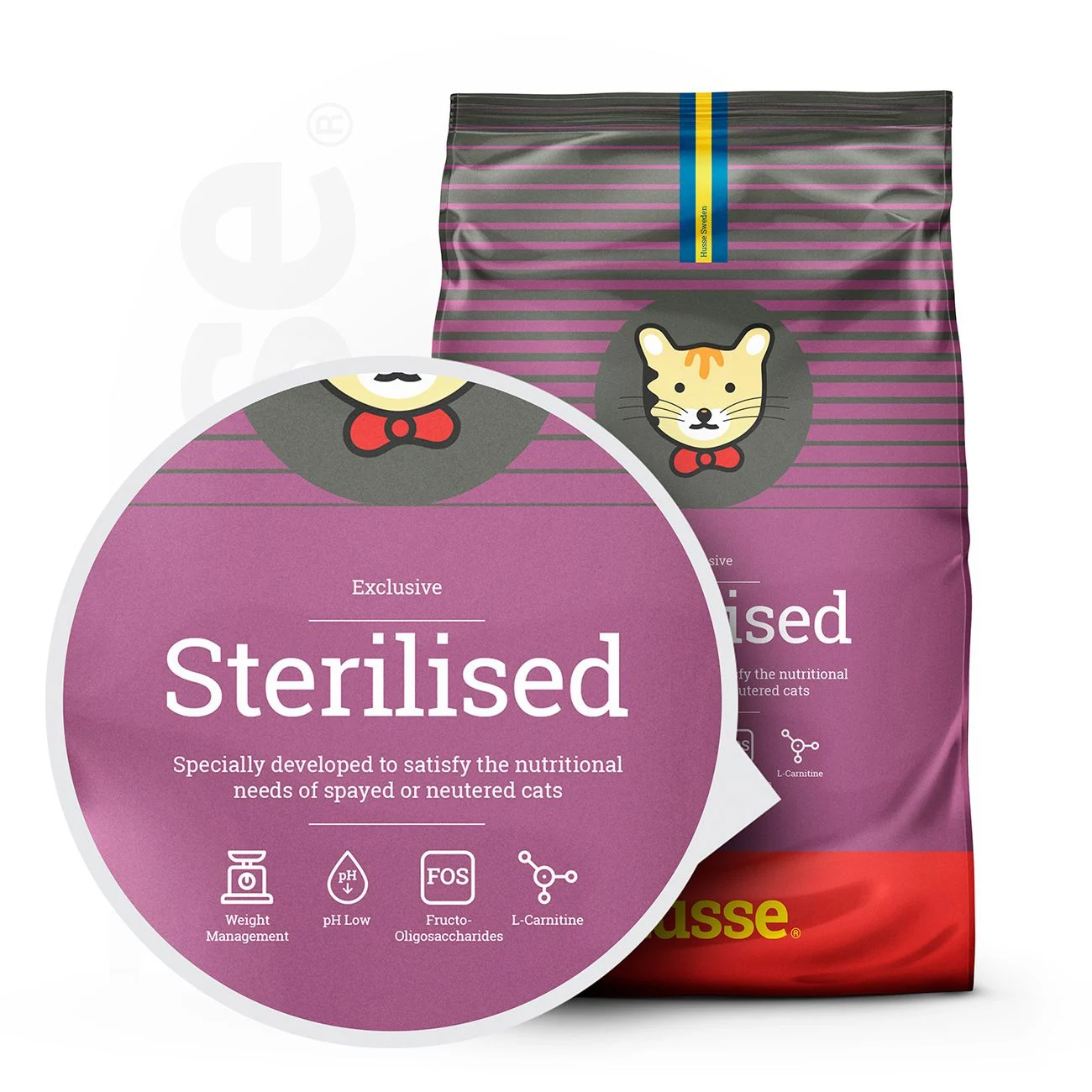 Exclusive Sterilised | Dry food made to satisfy a sterilised cat unique nutritional needs