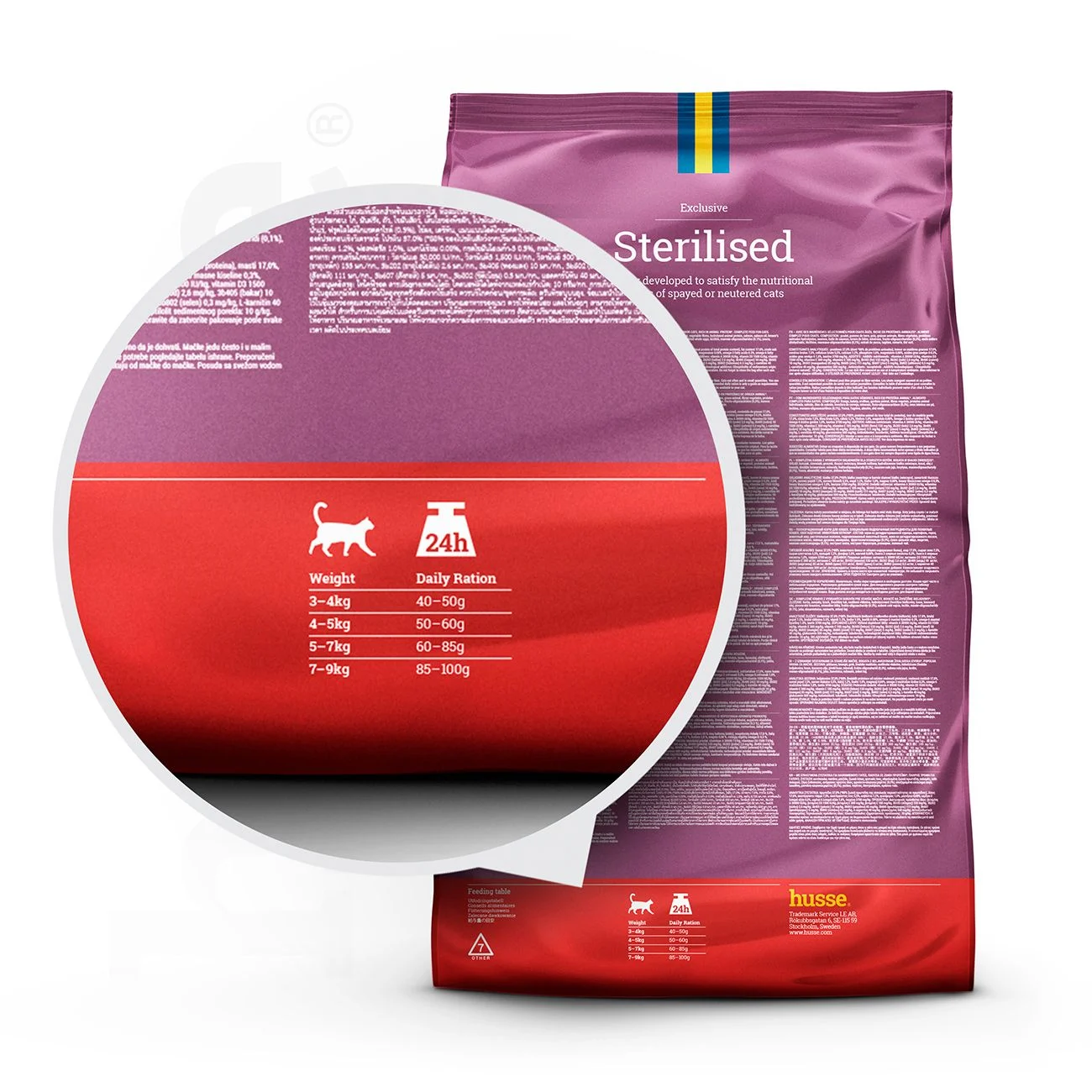 Exclusive Sterilised | Dry food made to satisfy a sterilised cat unique nutritional needs