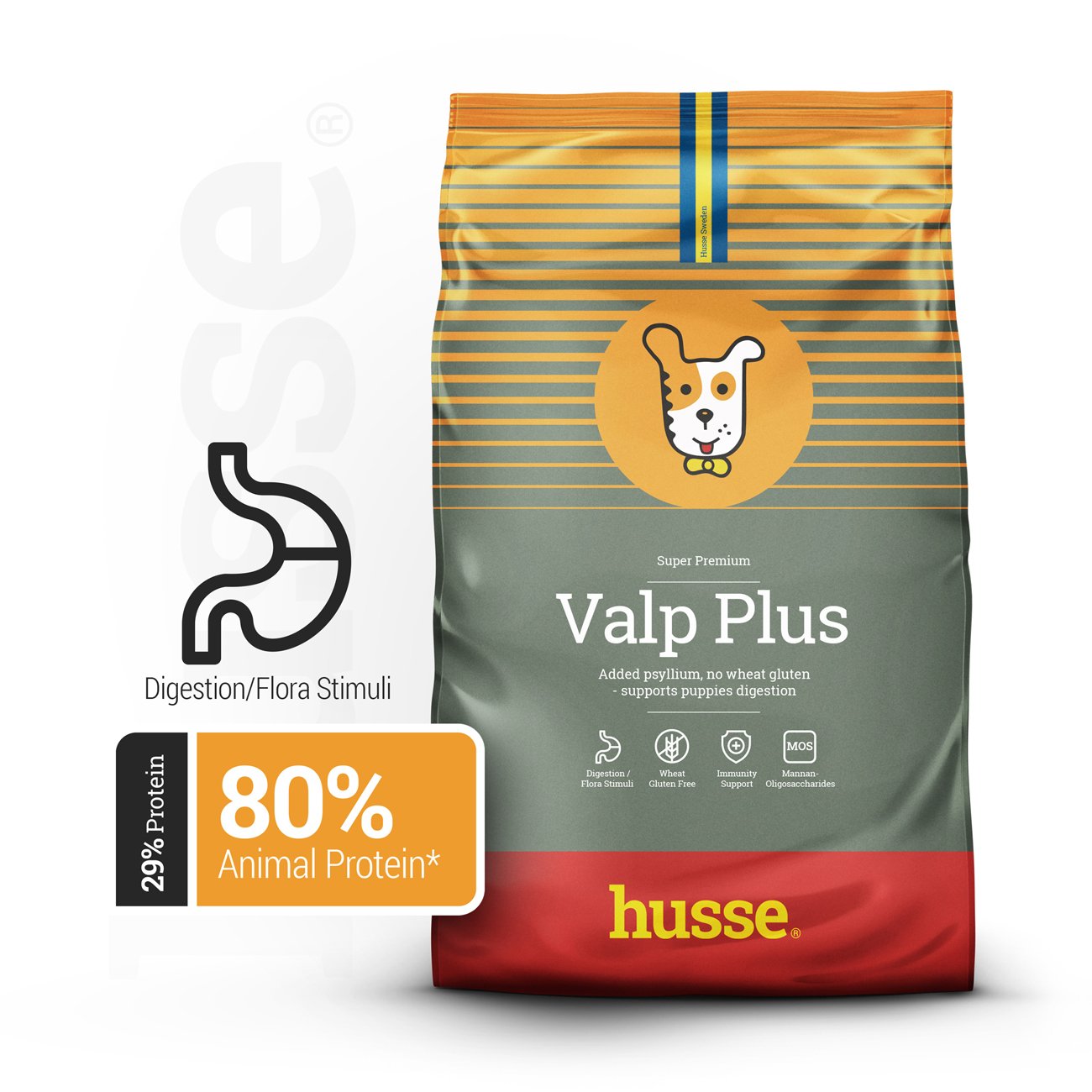 Valp Plus | サイリウムと植物繊維を配合し、消化をスムーズにする完全な栄養剤 (有効期限 2025 年 7 月~8 月)