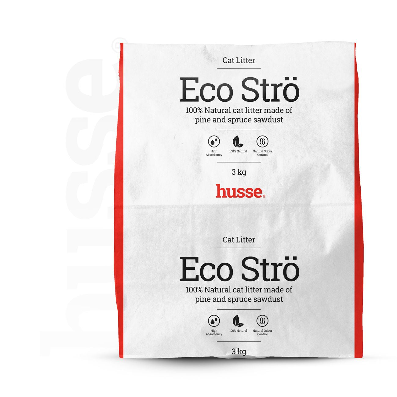 Eco Stro、3 kg | 100%天然で生分解性の猫砂