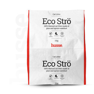 Eco Stro、3 kg | 100%天然で生分解性の猫砂