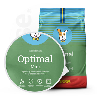 Optimal Mini | 高いエネルギーニーズを満たすように設計されたグルテンフリーの犬用ドライフード