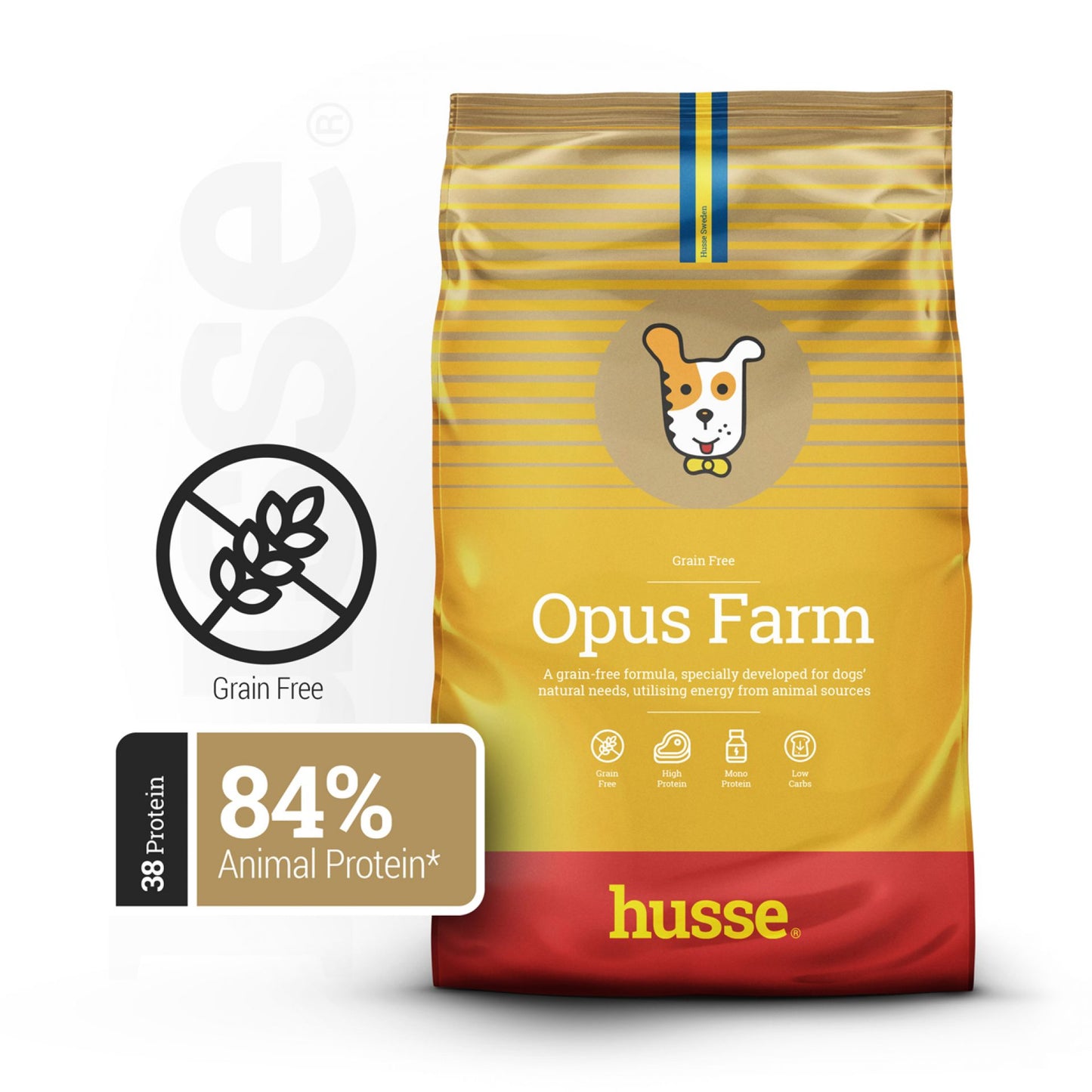 Opus Farm | 動物性タンパク質源を制限した穀物とグルテンを含まないドライフード