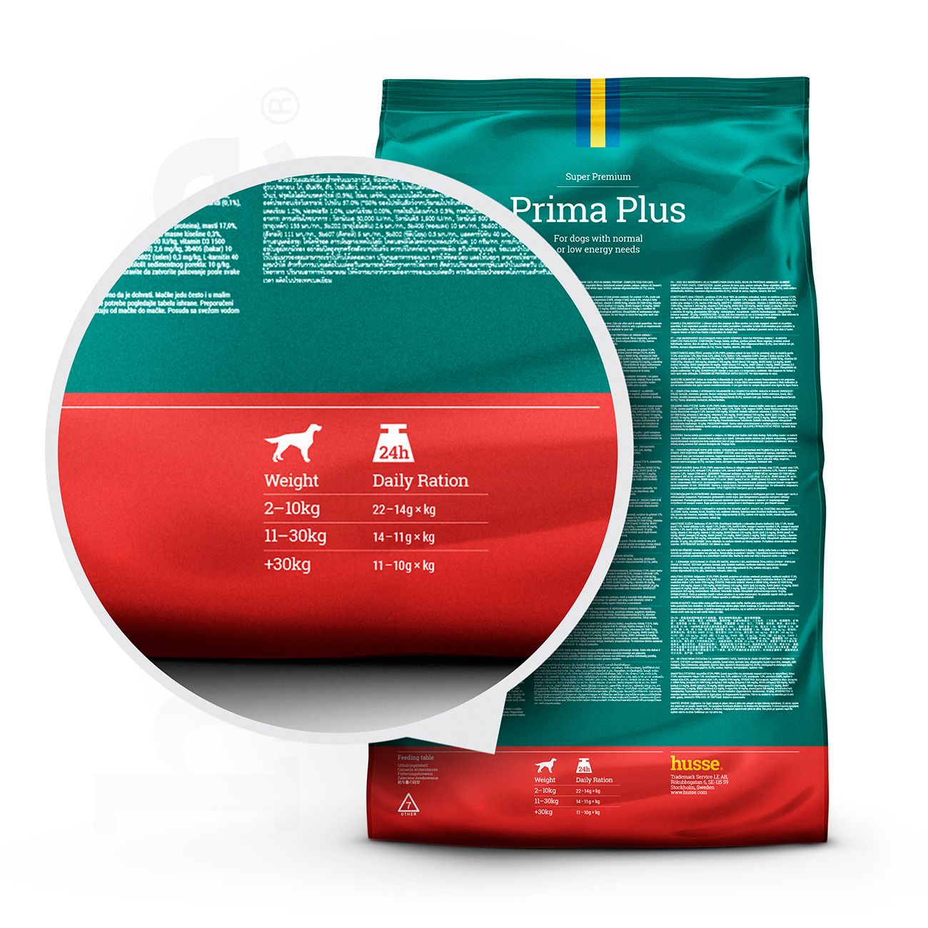 Prima Plus | Maintenance dog food with moderate fat & calorie content