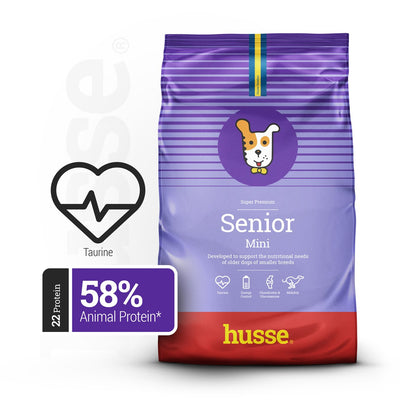 Senior Mini | Dry food with adapted calorie content to keep small senior dogs in lean shape  (free sample - one pack per customer)
